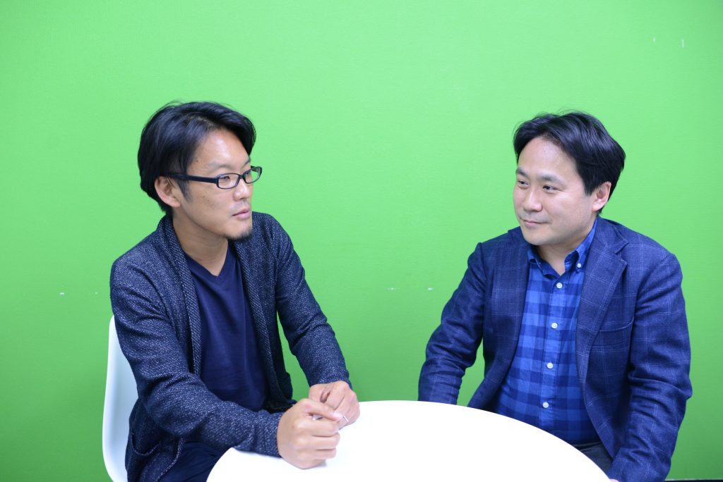 本音トークをする日比谷さん（左）と前野さん（月刊イベントマーケティング編集部オフィスにて）