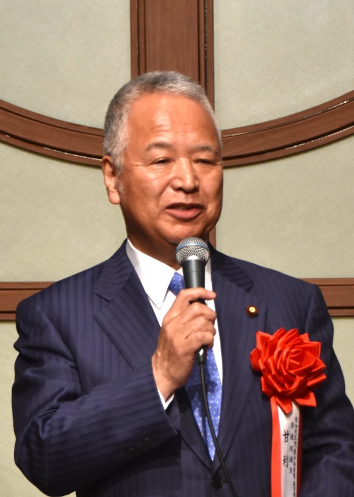 展示会産業議員連盟会長　甘利明 氏　衆議院議員　自民党