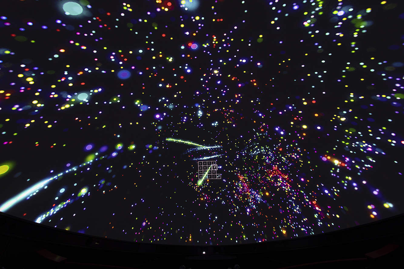 日本未来科学館 ドームシアターガイア　立体視画像