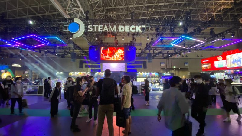 株式会社KOMODOが展開したSteam Deckの体験デモブース