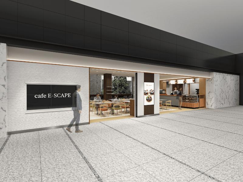 「cafe E-SCAPE」ファザードイメージ