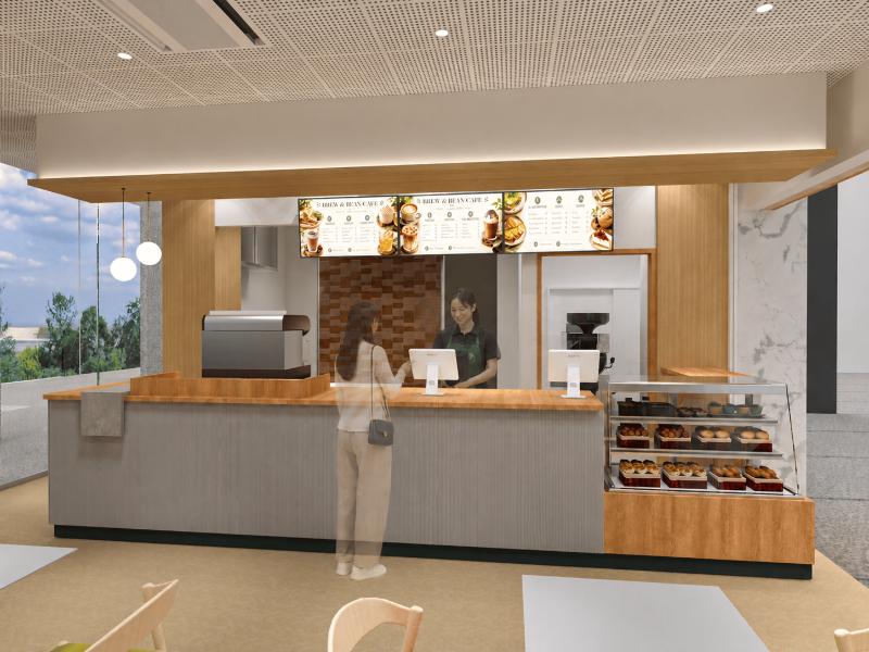 「cafe E-SCAPE」店内オーダーカウンターイメージ