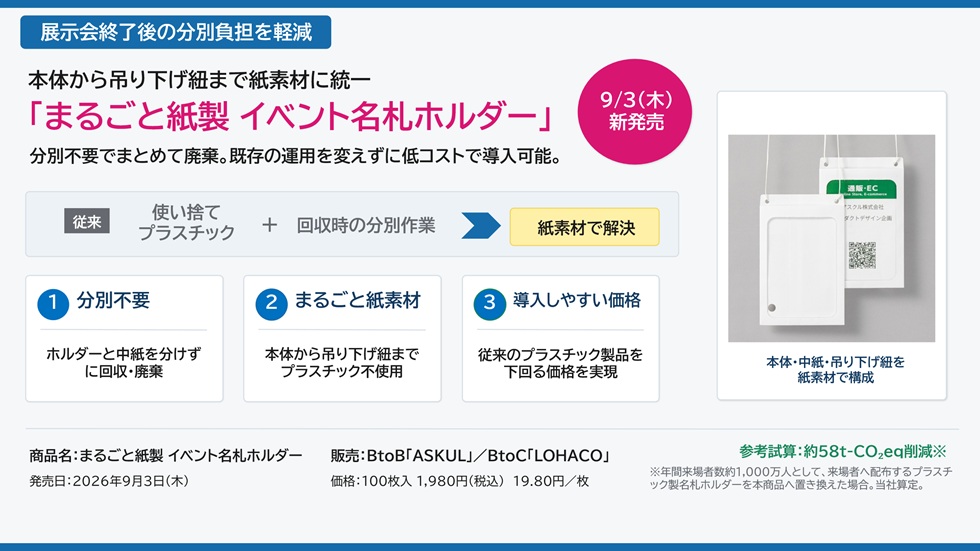 展示会向け名刺ホルダー