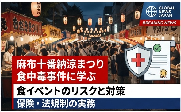 「麻布十番納涼まつり」食中毒事件に見る、食イベントのリスクとその対策——保険・法規制の実務ポイント