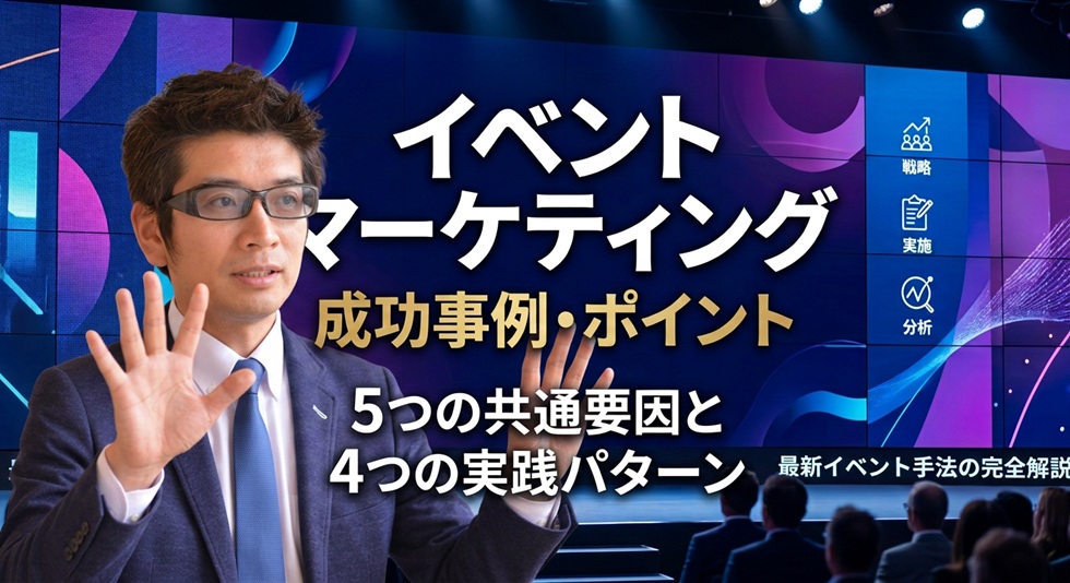 イベントマーケティング成功事例・ポイント 5つの共通要因と4つの実践パターン