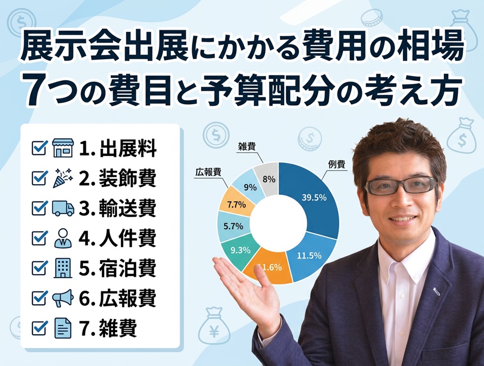 展示会出展にかかる費用の相場 7つの費目と予算配分の考え方　exhibition-cost-guide