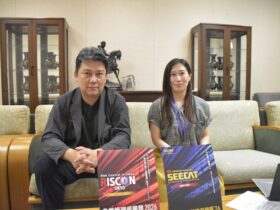 RISCONインタビュー東京ビッグサイト菊池徹さん　清水さん