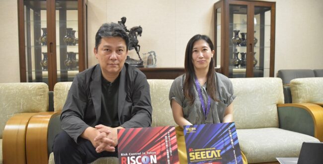 RISCONインタビュー東京ビッグサイト菊池徹さん 清水さん